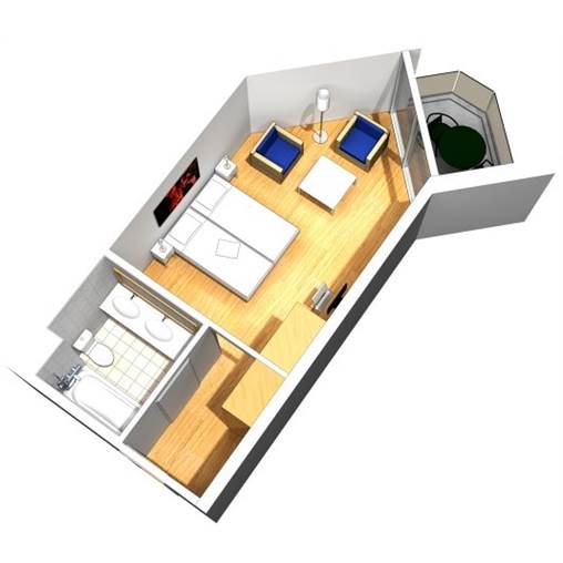 Hotel room VM277 at De Vossemeren